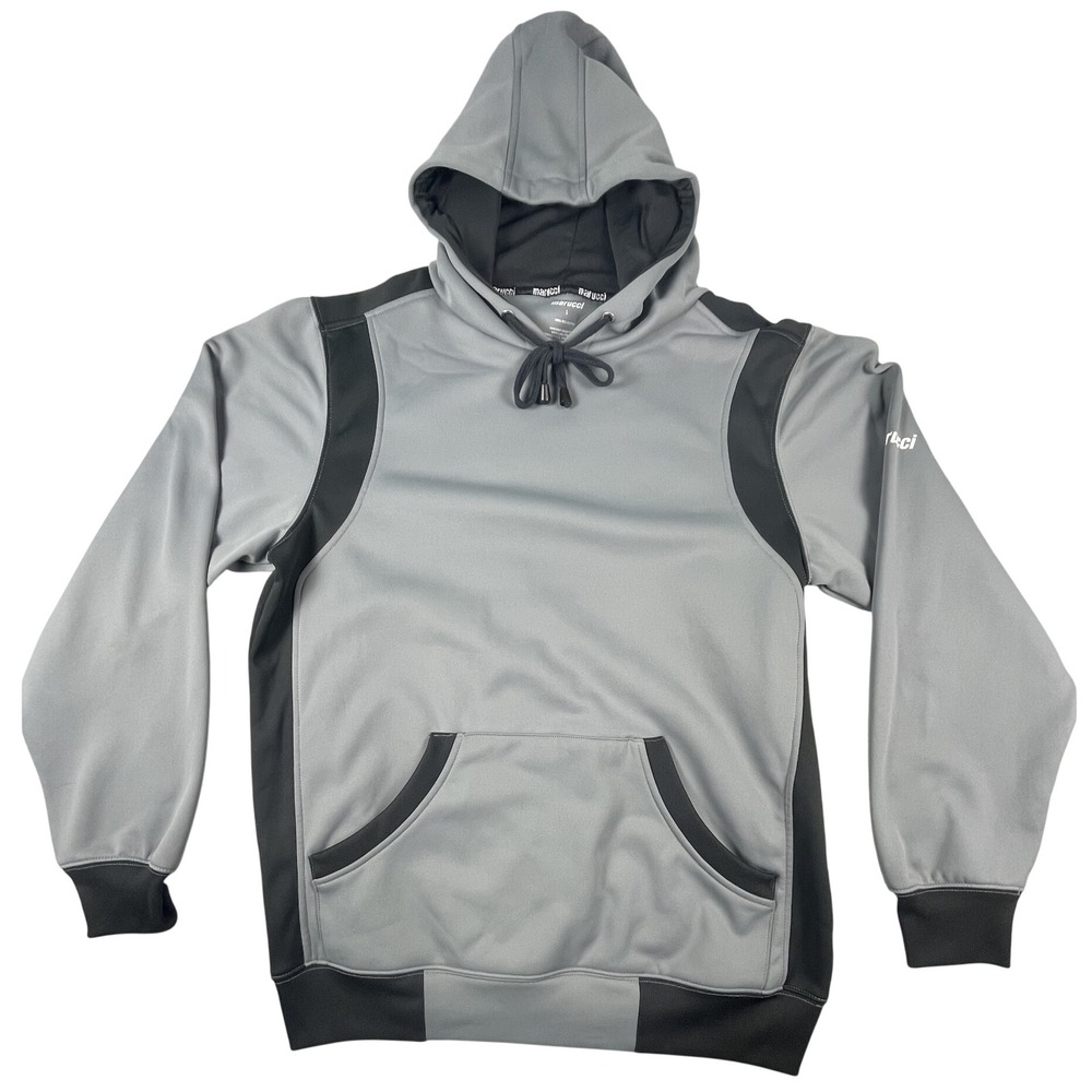 Marucci Hoodie Mens Small Grey Performance Baseball Sweatshirt Colorblock